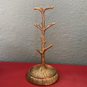 World Market Gold-Metal Tree Ring/Bracelet Jewelry Stand